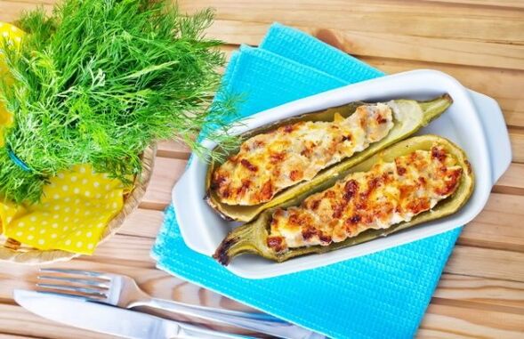 The Mediterranean diet is rich in plant-based dishes such as zucchini with feta cheese