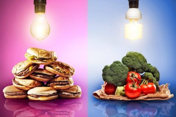 Choosing a dietary food for weight loss