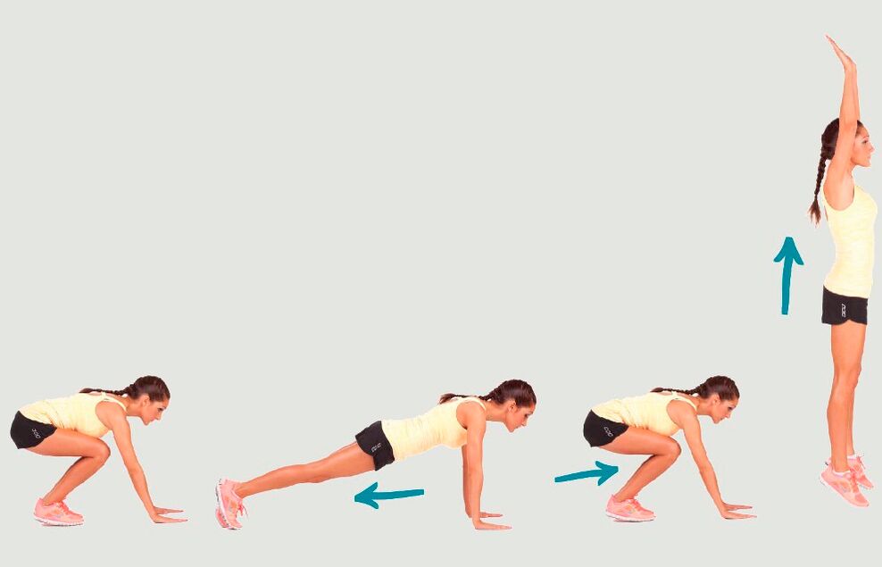 Burpee for comprehensive body training