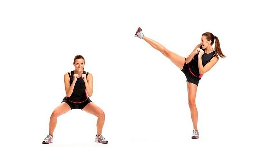 Swing squat for slim legs
